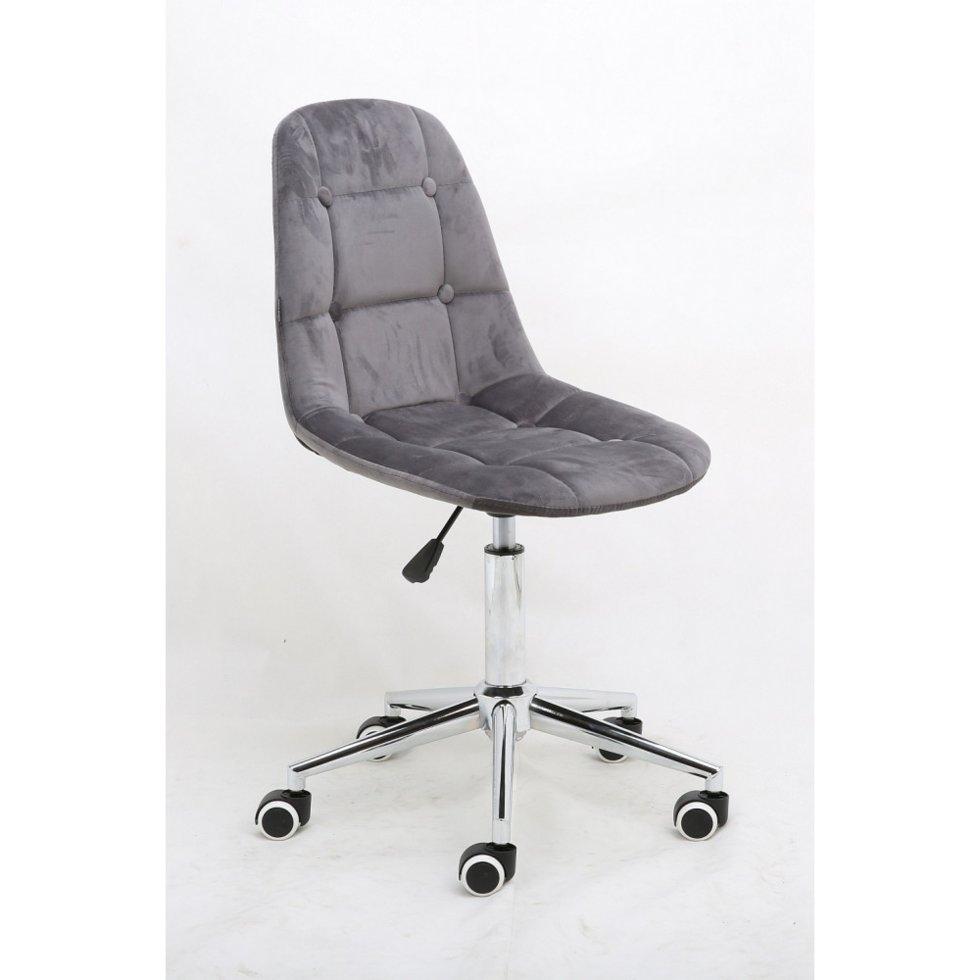 Перукарське крісло на пневматиці Hrove Form HR1801K графіт велюр