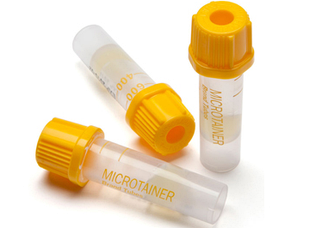 Пробірка BD Microtainer®SST, з жовтою кришкою BD Microgard, з активатором згортання та розділовим гелем