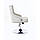 Перукарське крісло на пневматиці Hrove Form HR654N білий кожзам з гудзиками, фото 2