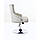 Перукарське крісло на пневматиці Hrove Form HR654CN білий кожзам зі стразами, фото 2