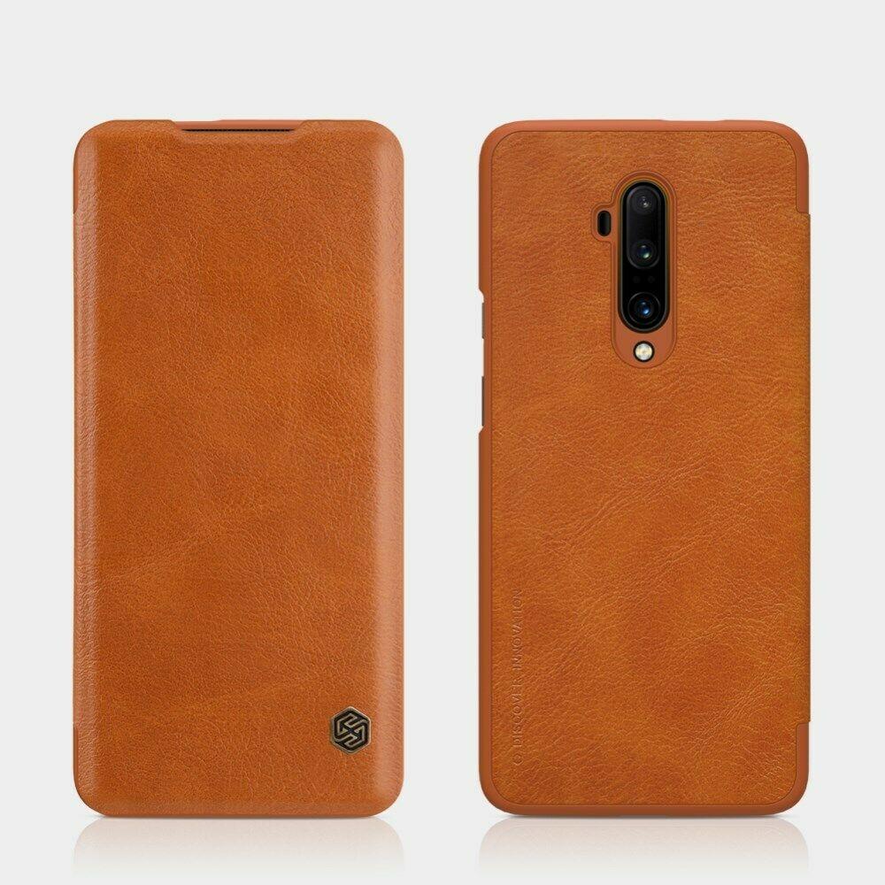 Nillkin Oneplus 7T Pro Qin leather Brown case Шкіряний Чохол Книжка