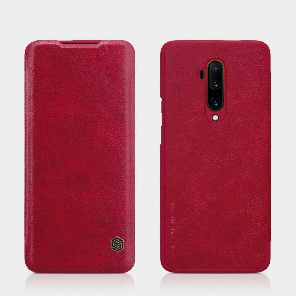 Nillkin Oneplus 7T Pro Qin Red leather case Шкіряний Чохол Книжка