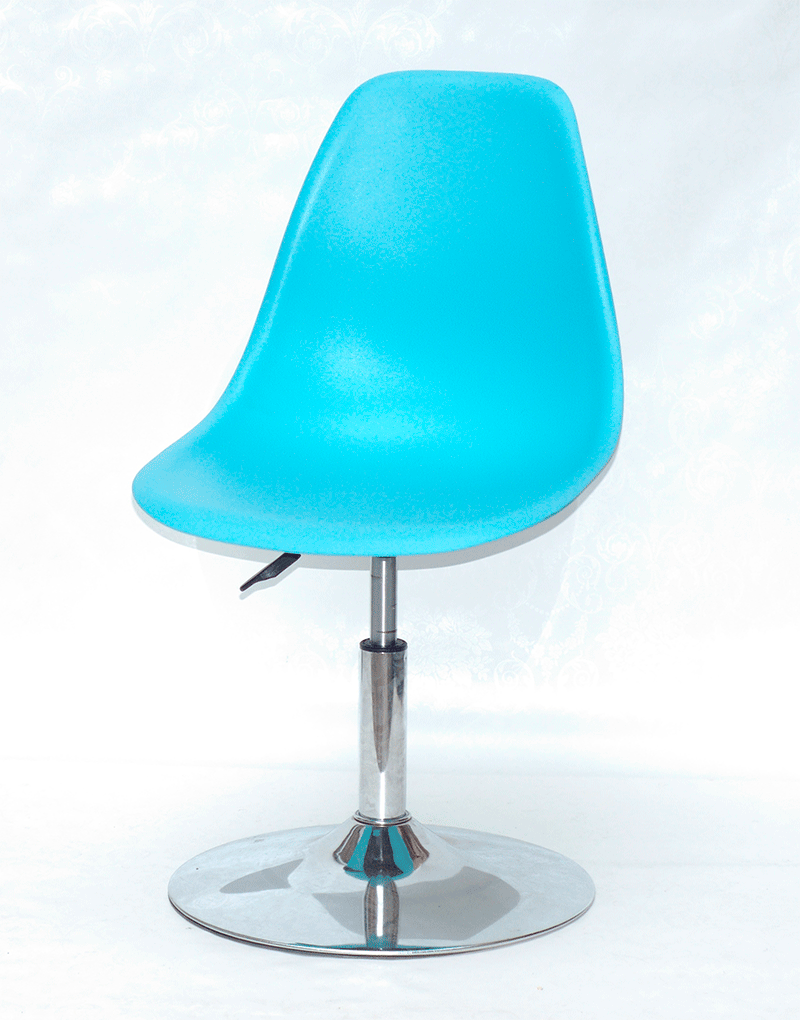 Стілець кухонний поворотний Nik CH-BASE блакитний 52, дизайн Charles and Ray Eames, фото 1