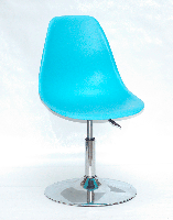 Стілець кухонний поворотний Nik CH-BASE блакитний 52, дизайн Charles and Ray Eames, фото 2
