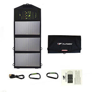 Портативна сонячна батарея Allpowers 5V 21W (переносна) сонячна панель.
