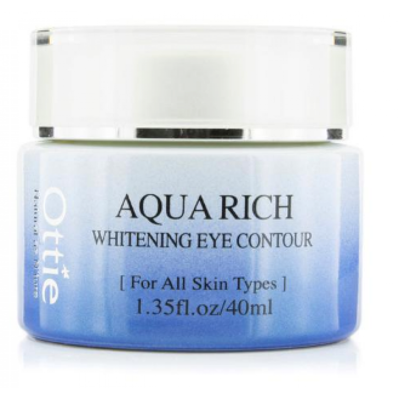 Відбілюючий крем для очей з талою водою Ottie Aqua Rich Whitening Eye Contour 40 мл (8809082732210), фото 1