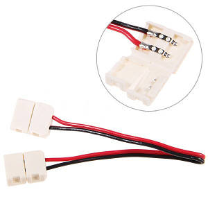 № 7 з'єднувач, 10 мм, дріт+2 затиску SMD5050,SMD5630, Т. Д. 70506 Китай