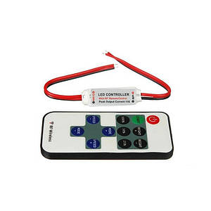 Контроллер LED Китай mini 6A RF 144W 12V + пульт 70695