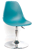 Стілець поворотний кухонний на круглому млинці Nik CH-BASE зелений 02, дизайн Charles and Ray Eames, фото 2