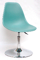 Стілець поворотний із регулюванням висоти Nik CH-BASE зелений 40, на хромованій опорі млинця, фото 2