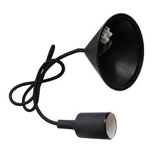 Патрон Пластик Е27 Feron з проводо+підвіс LH127 чорний 80699