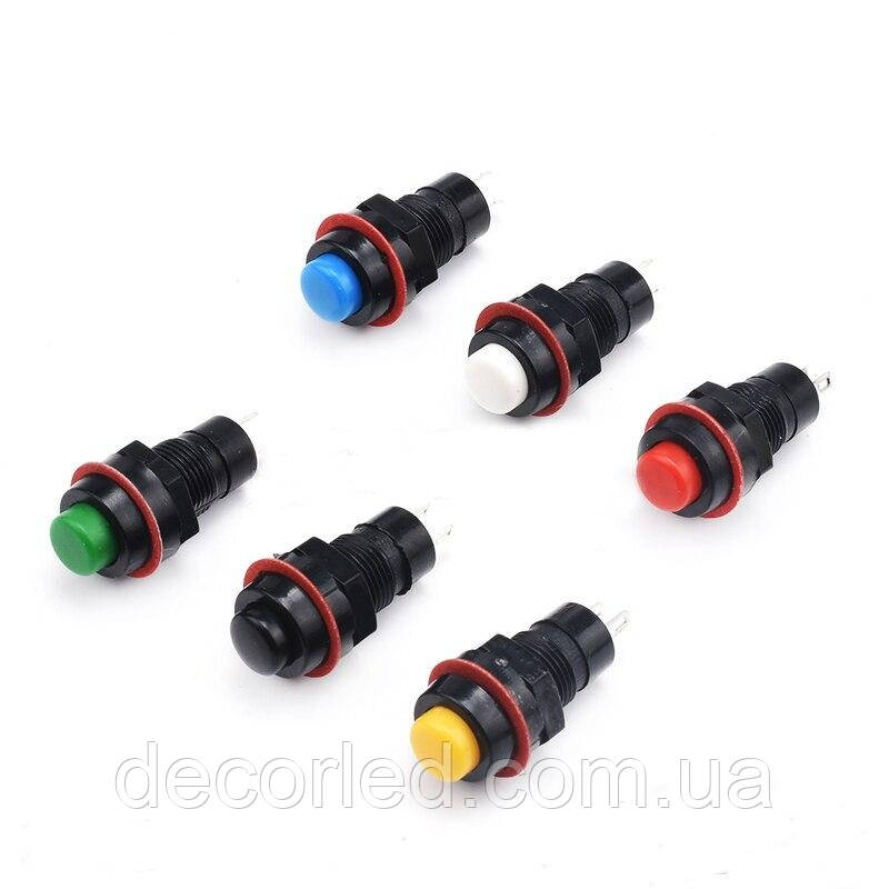 Кнопка з фіксацією DS-211 (1А 250 V) 81141 Китай, фото 1