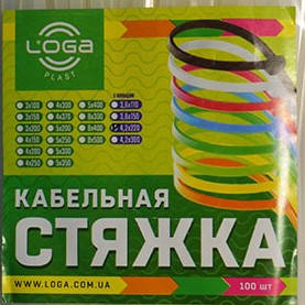 Стяжка кабельна (хамут) 3*150 (100 шт.) білий 80810