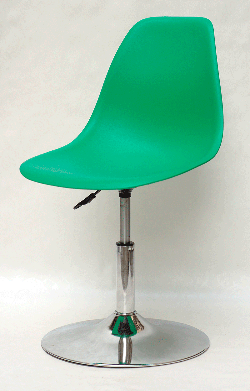 Стілець обертовий з регулюванням висоти Nik CH-BASE зелений 47, дизайн Charles and Ray Eames, фото 1