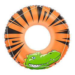 Дитячий надувний круг для купання Bestway 119 см, оранжевий