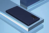Nillkin Samsung Galaxy Note 10 Rubber-wrapped Protective Case Blue Гумовий, фото 5