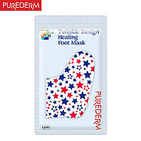 Purederm Twinkle Design Healing Foot Mask - Носочки-маска для ног