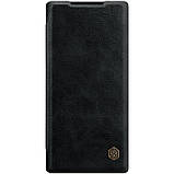 Nillkin Samsung Galaxy Note 10+ Qin leather Black case Шкіряний Чохол Книжка, фото 2