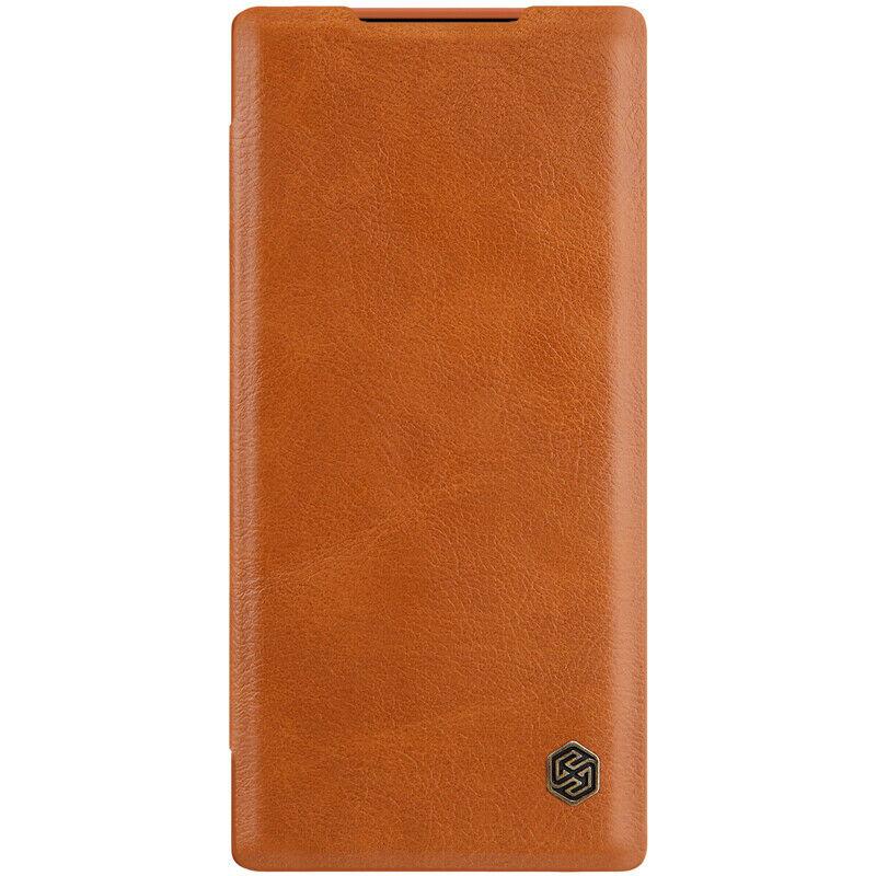 Nillkin Samsung Galaxy Note 10 Qin leather Brown case Шкіряний Чохол Книжка