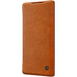 Nillkin Samsung Galaxy Note 10 Qin leather Brown case Шкіряний Чохол Книжка, фото 3