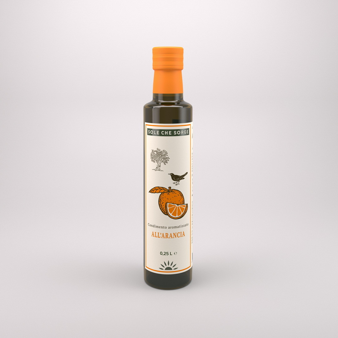 Заправка з Сицилійського оливкової олії Extra Vergine з апельсином Sole che Sorge. 250 мл