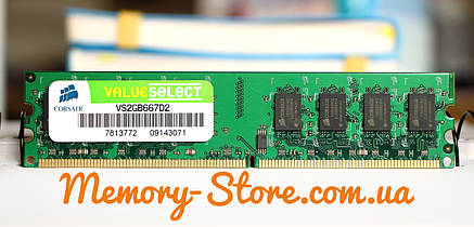 Оперативна пам'ять для ПК MIX Brand DDR2 2GB PC2-5300 667MHZ Intel/AMD, б/в, фото 2