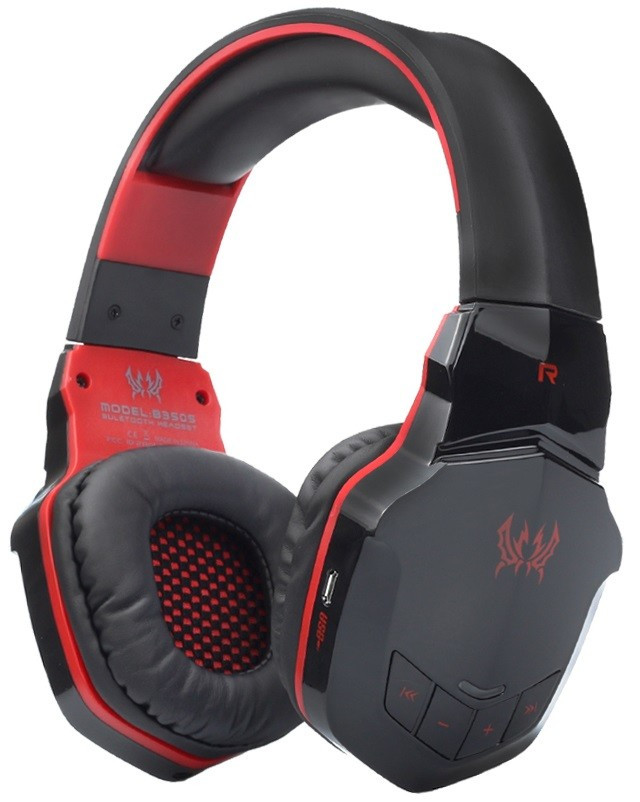 Безпровідні навушники Kotion Each B3505 Bluetooth Red Black червоно чорні