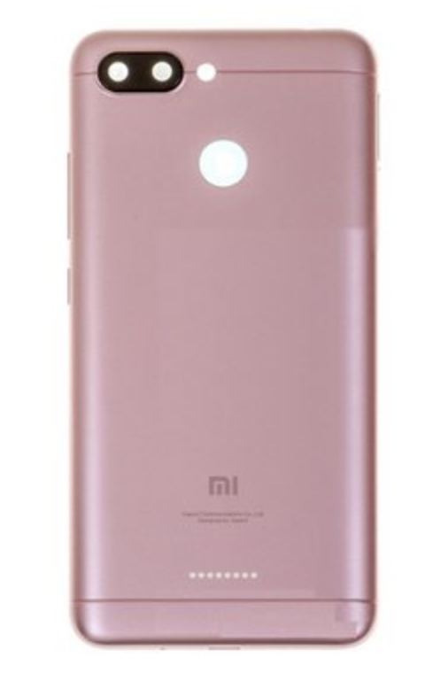 Задня кришка для Xiaomi Redmi 6, Glabal version, на 2 Sim карти, рожева, фото 1