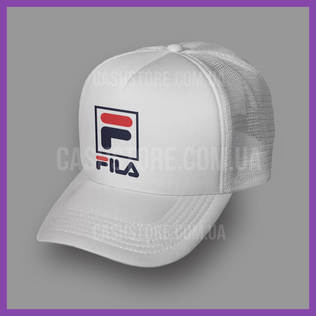 Купить Кепка Тракер Fila 'Square Logo' | Белая, цена 329 ₴ — Prom.ua ...