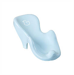 Гірка для купання немовлят пластикова анатомічна і нековзна Tega Baby Качечка DK-003, блакитна