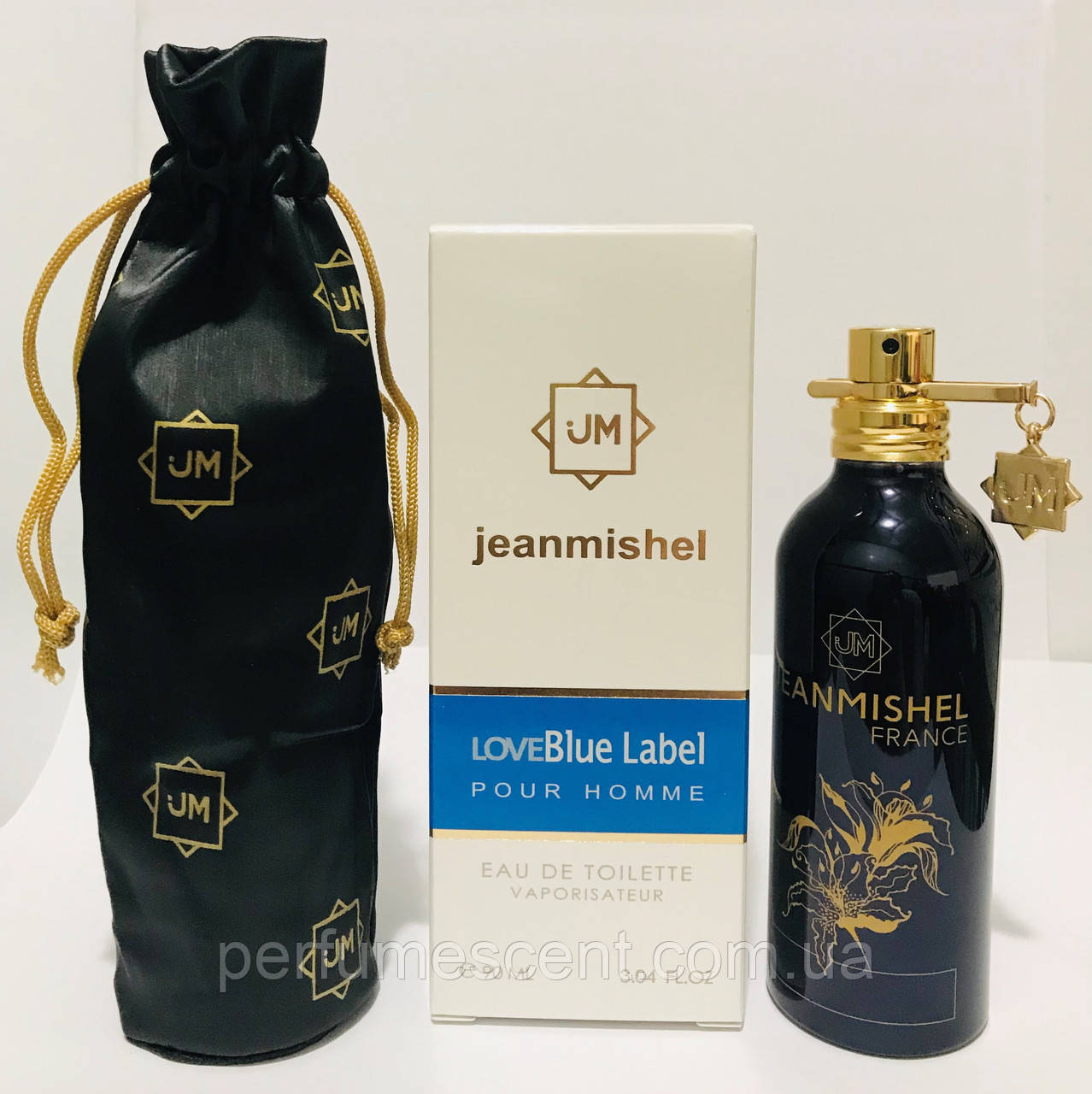 Чоловіча парфумована вода jeanmishel Love Blue Label pour Homme 90ml