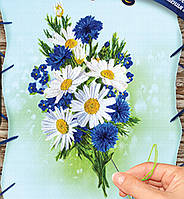 Вишивка гладдю на полотні Букет, VGL-01-04