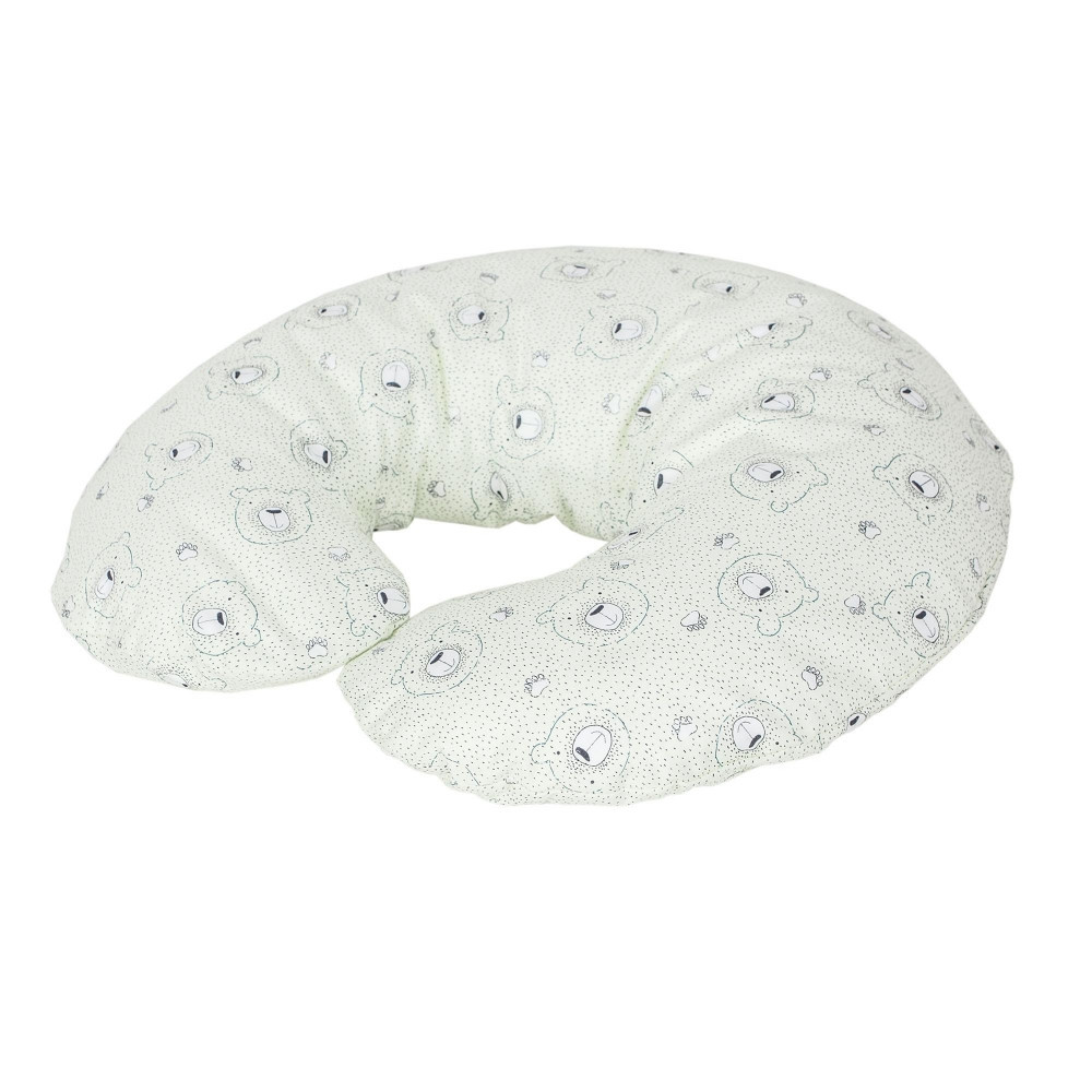 Подушка для вагітних Ceba Baby Physio Mini джерсі Teddy Bears 180x33 див., біла
