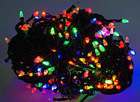 Новогодняя гирлянда светодиодная LED 500 мультицветная длинная 18 м, для украшения дома, праздника (122620)