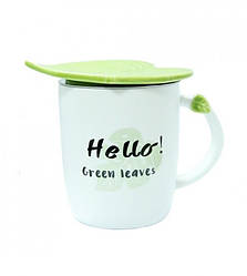 Чашка керамическая Листик Helo! Green Leaves (123924)