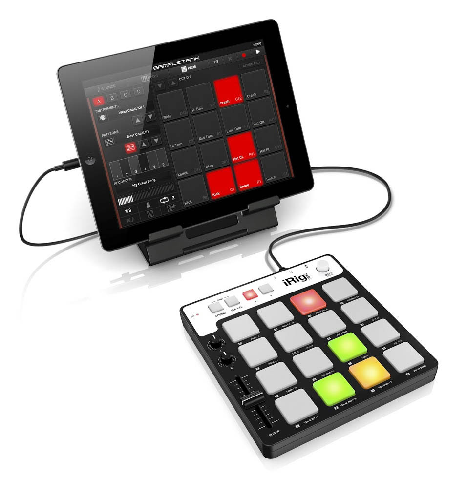 MIDI контроллер IK Multimedia iRIG PADS - фото 5 - id-p628843527