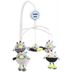 Дитяча музична іграшка карусель механічна для ліжечка Baby Mix TK/478M, "Курчата" (9889)