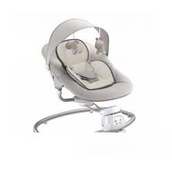 Детское кресло-качалка мобиль Baby Mix BY028, серое (6752)