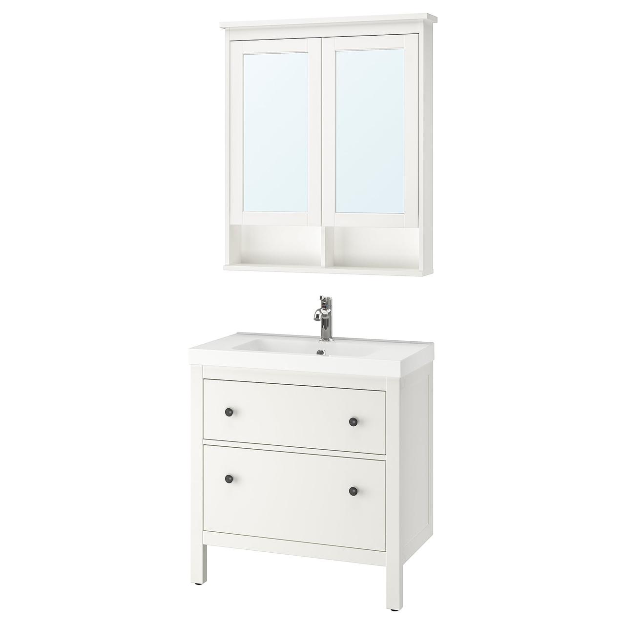 IKEA Комплект меблів для ванної HEMNES / ODENSVIK ( 593.044.67)