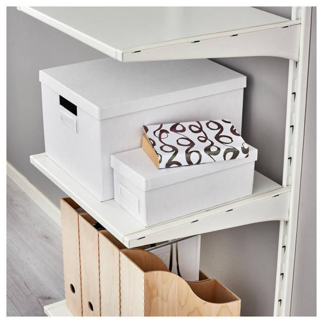 IKEA ALGOT ホワイト スチールラック 3段 ハンガー付き IKEA ALGOT