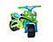 Толокар Поліція пластиковий мотоцикл беговел Doloni Toys, зелений, фото 2