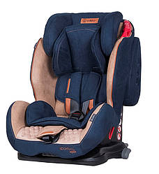 Дитяче автокрісло Isofix 9-36 кг до 12 років з нахилом спинки Coletto Sportivo.