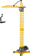 Детская игрушка башенный кран "Агат" Polesie на колёсиках большой, ребенку от 3 лет, желтый