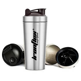 Шейкер IronFlex Shaker 750 мг, Silver металевий
