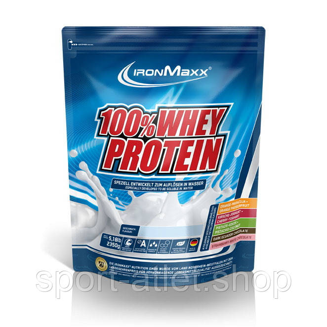 Протеїн Ironmaxx 100% Whey Protein, 2.35 кг — пакет Французька ваніль