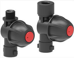 Різьбовий тримач з мембранним відсікачем для швидкороз'ємних з'єднання єднань (без ковпачка)