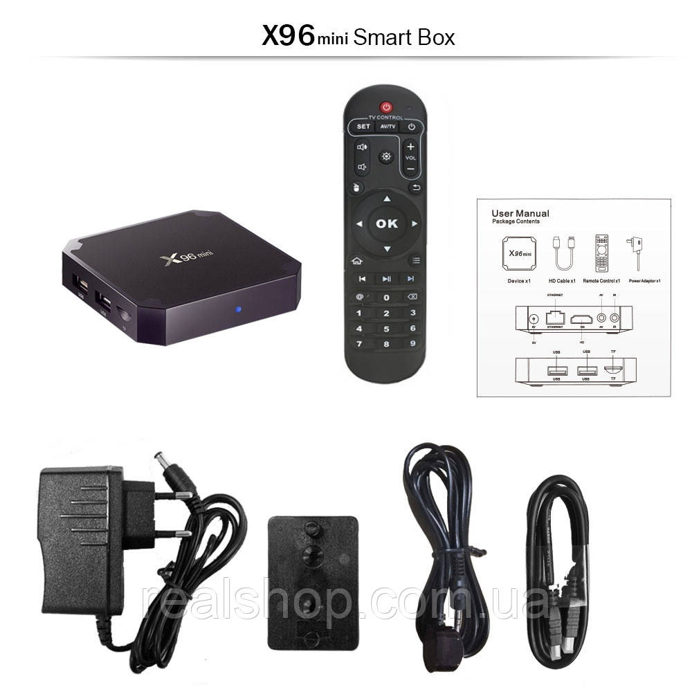 X96 mini Smart TV Box 2 GB/16 GB S905W + ІЧ датчик і пульт