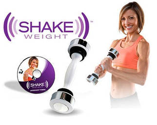 Гантель Shake weight жіноча 1 шт Вага 2,5LB (1.13 кг) + DVD