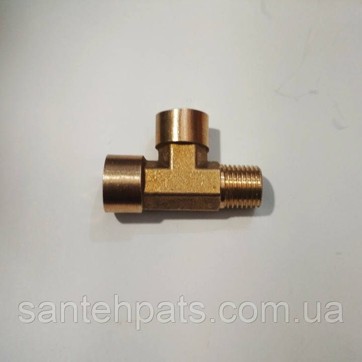 Трійник латунний 1/4"