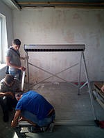 Сборка солнечного коллектора для выбора оптимального угла установки на   кровлю